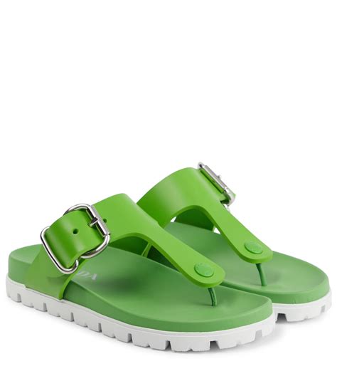 prada rubber thong sandals